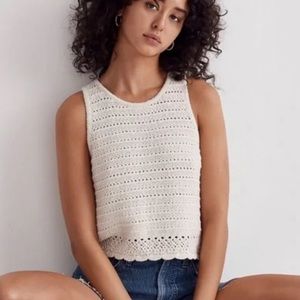 Madewell “Kellen” Crocheted tank-NWOT